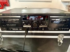 JVC TD-W718 Hi-Fi Stereo Double Cassette Tape Deck & Recorder TESTED