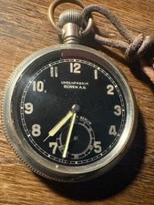 Milit&auml;rtaschenuhr A. L&uuml;nser Uhrenfabrik B&uuml;ren A.G