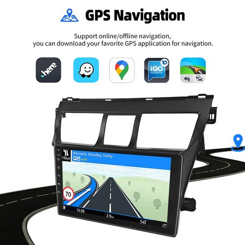 Upgrade 4+64GB Car Radio For Toyota Vios Yaris 2007-2012 Android Stereo Carplay - Picture 3 of 14