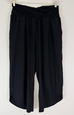 HALARA Black Breezeful High Waisted Crossover Quick Dry Resort Pants Size L NWT