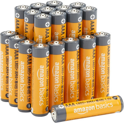 Amazon Basics AAA Alkaline High-Performance Batteries, 1.5 Volt, 10-Year Shelf L