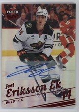 2025 Upper Deck Fleer Ultra Red Rainbow Foil 8/10 Joel Eriksson Ek #32 Auto 08a0