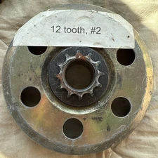 Rotax FR 125 clutch old style  clutch drum 12 tooth driver