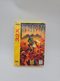 Doom Sega Genesis 32X CIB Complete Cib Tested Working 