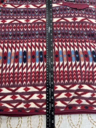PATAGONIA Synchilla Lightweight Kuta Klash Aztec Snap-T Fleece Pullover Large - Picture 13 of 14