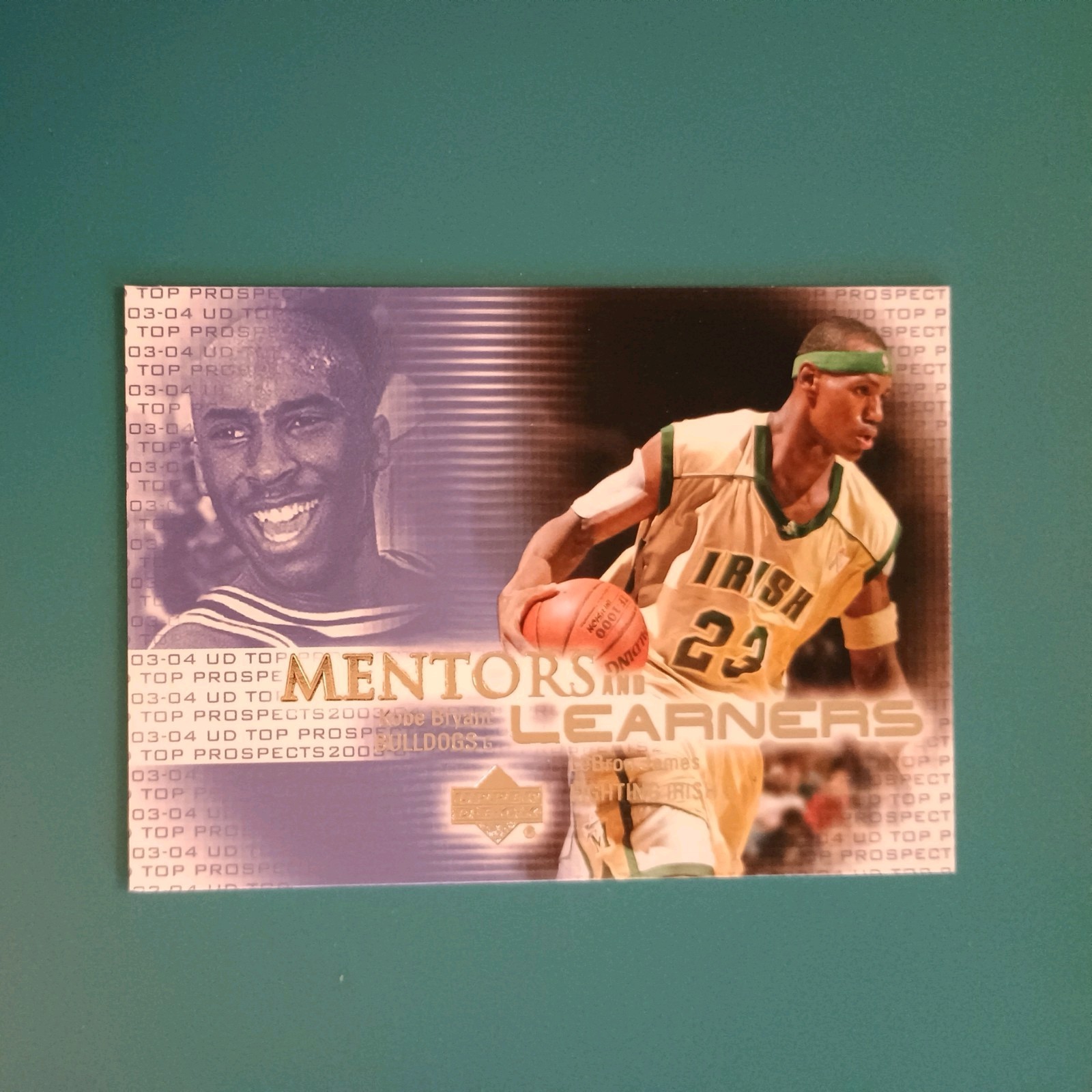 2003 Upper Deck Top Prospects - Mentors Learners LeBron James Kobe Bryant #ML5