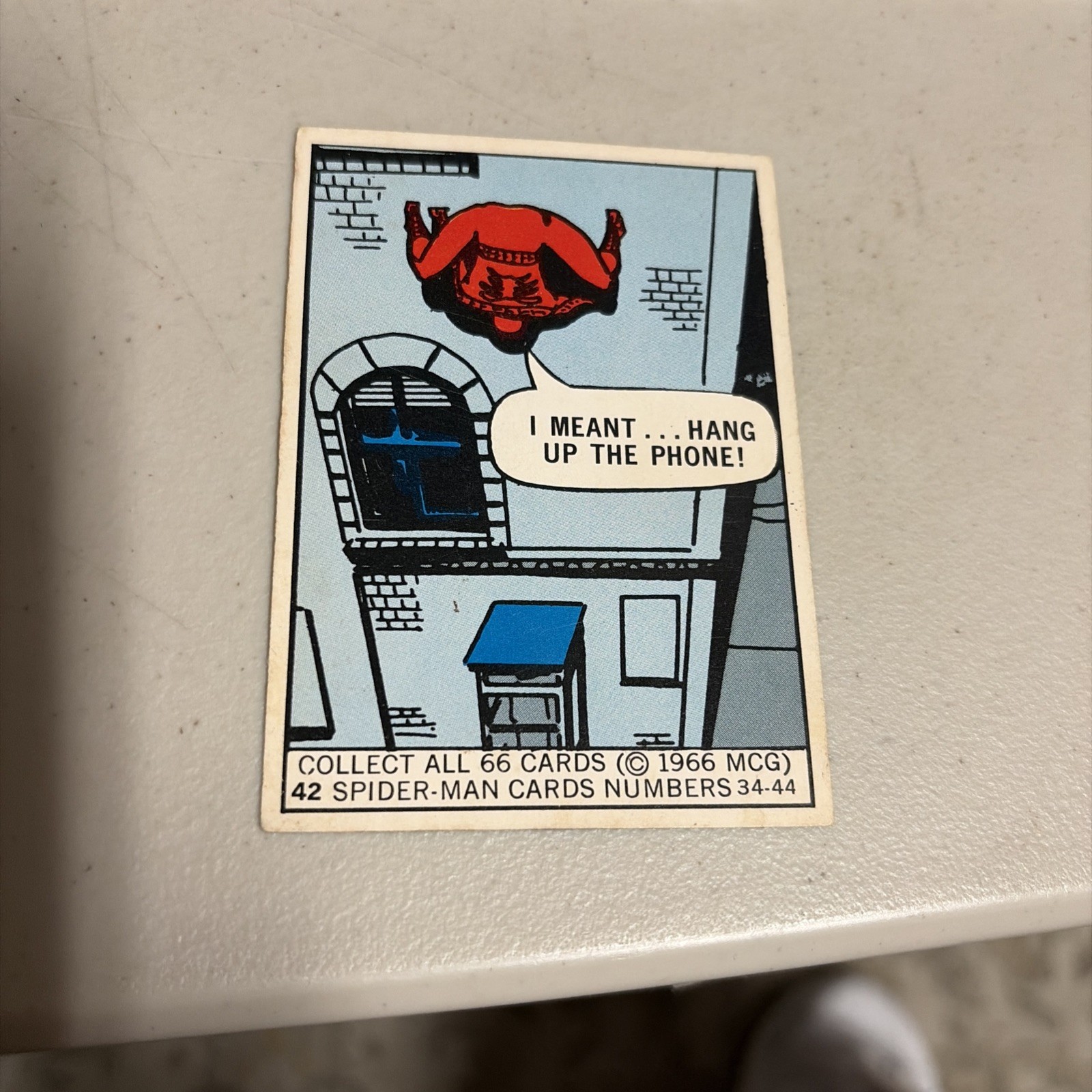 Spider-Man #42 Marvel 1966 Super Heroes trading card — raw and PSA graded price guide