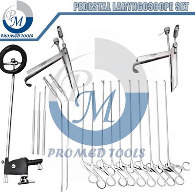 Pedestal Laryngoscope Set Micro Laryngeal Surgery ENT Endoscopic Instruments Set