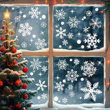 320 Pcs 10 Sheets Christmas Window Clings, Christmas Window Stickers