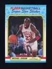 1988 Fleer Sticker Basketball #7 Michael Jordan Chicago Bulls HOF Looks Mint