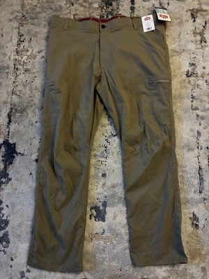 NWT WRANGLER ATG Range Cargo Pant Men 40x30 Brown Hiking Nylon Pants