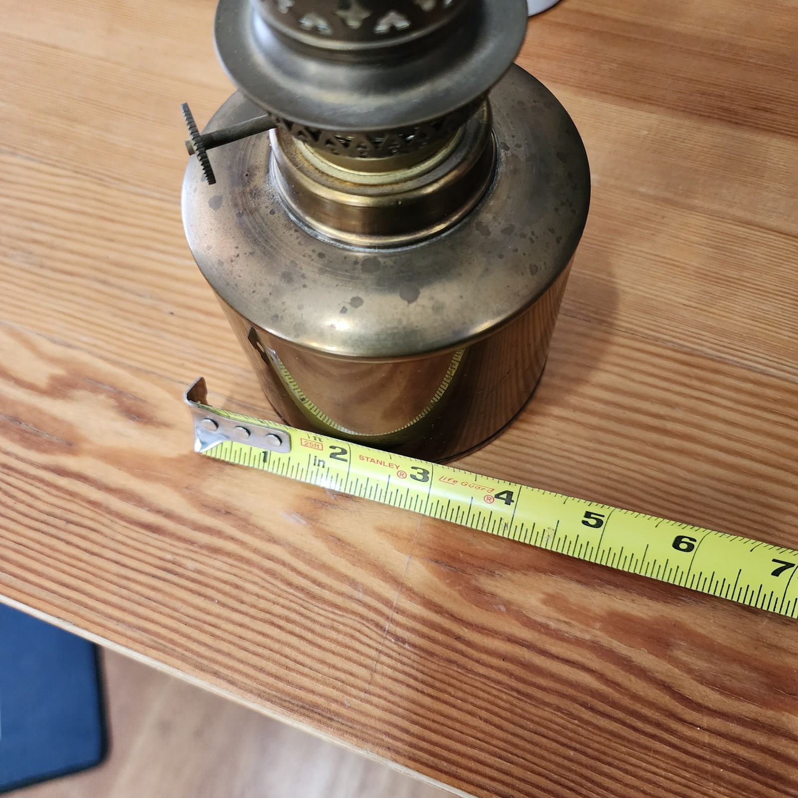 Brondberg and Tandrup Brass Oil Lamp Denmark 55 Beautiful and Functional ~ READ