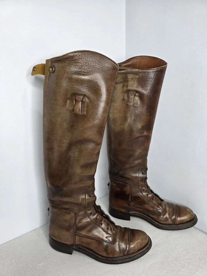 Botas de montar de cuero ecuestres Dehner vintage Foto 3 de 4