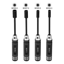 4pcs Hex Nut Driver Kit for RC Car Repair Tool 4.0 5.5 7.0 8.0mm Hex Screwdriver