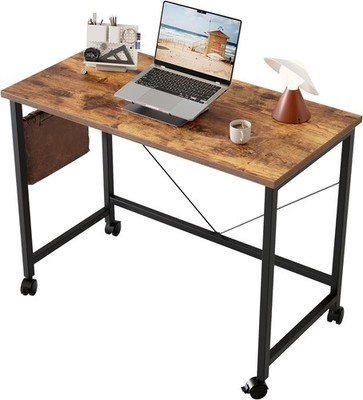 Mobile Computer Desk on Wheels | Compact Gaming & Writing Table