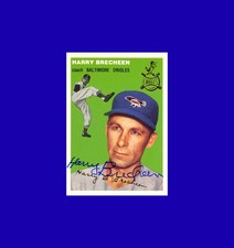 1994 Topps Archives GOLD 1954 Topps Harry Brecheen #203 - Orioles - Signed AUTO
