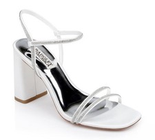Badgley Mischka Women's Firey Heeled Sandal White US 8