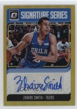 2018-19 Panini Donruss Optic Gold Prizm 5/10 Zhaire Smith Rookie Auto RC 1a1r