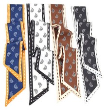 4 Pack Purse Scarf Bags Silk Head Hair Handbag Women Ribbon Band Neck Fashion