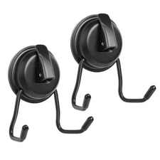 Stainless Still Suction Cup Hooks for Shower, Bathroom, Kitchen, Glass Door, ...