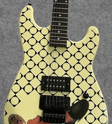 Ship US Rampage Jerry Cantrell  Blue Dress  Yellow Electric Guitar Mahogany Body