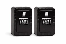 2 Pack Wall Mount Key Lock Box 4-Digit Combination Key Safe Holds Up to 5 Keys