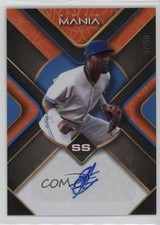 2023 Wild Card Mania Triangle Orange Rainbow 37/50 Estiven Machado Auto h3a