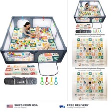 Baby Playpen with Mat 79x71 Inch Large Playpen for Babies and Toddlers Playar...