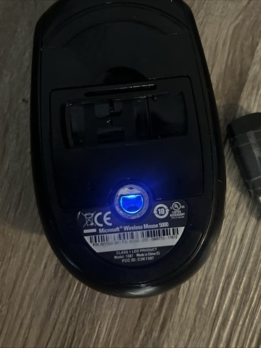 Microsoft Wireless Mouse 5000 MDL 1387 Laser 5-Button w/ USB Dongle - Picture 5 of 7