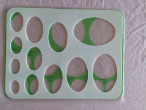 Jumbo Circles & Ovals 2 CTHRU RULER PLASTIC Template STENCILS - Picture 11 of 11
