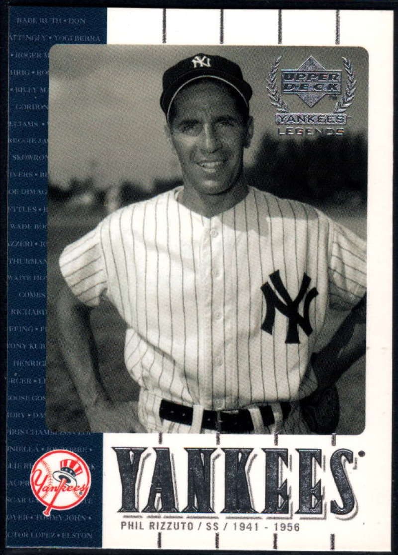 2000 Upper Deck Yankees Legends MLB Baseball Trading Cards Pick From List