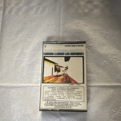 Jose Alfredo Jimenez Cuando Lloran Los Hombres Cassette CBS 1976 Rancheras