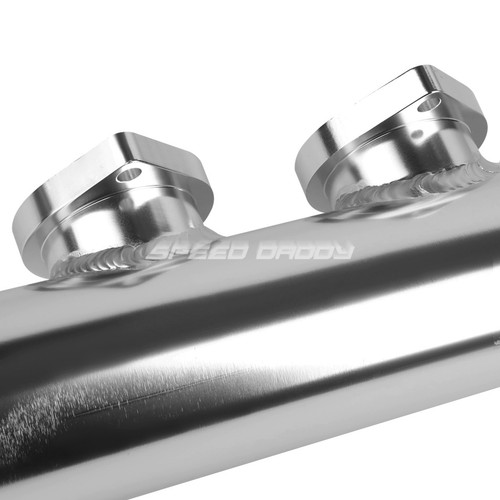 ADJUSTABLE TURBO BLOW OFF VALVE+DUAL TYPE RS 2.5" FLANGE PIPE ADAPTOR PSI SILVER - Picture 5 of 7