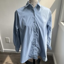 Athleta Women  s Sky Blue Button-Down Shirt Size Small S