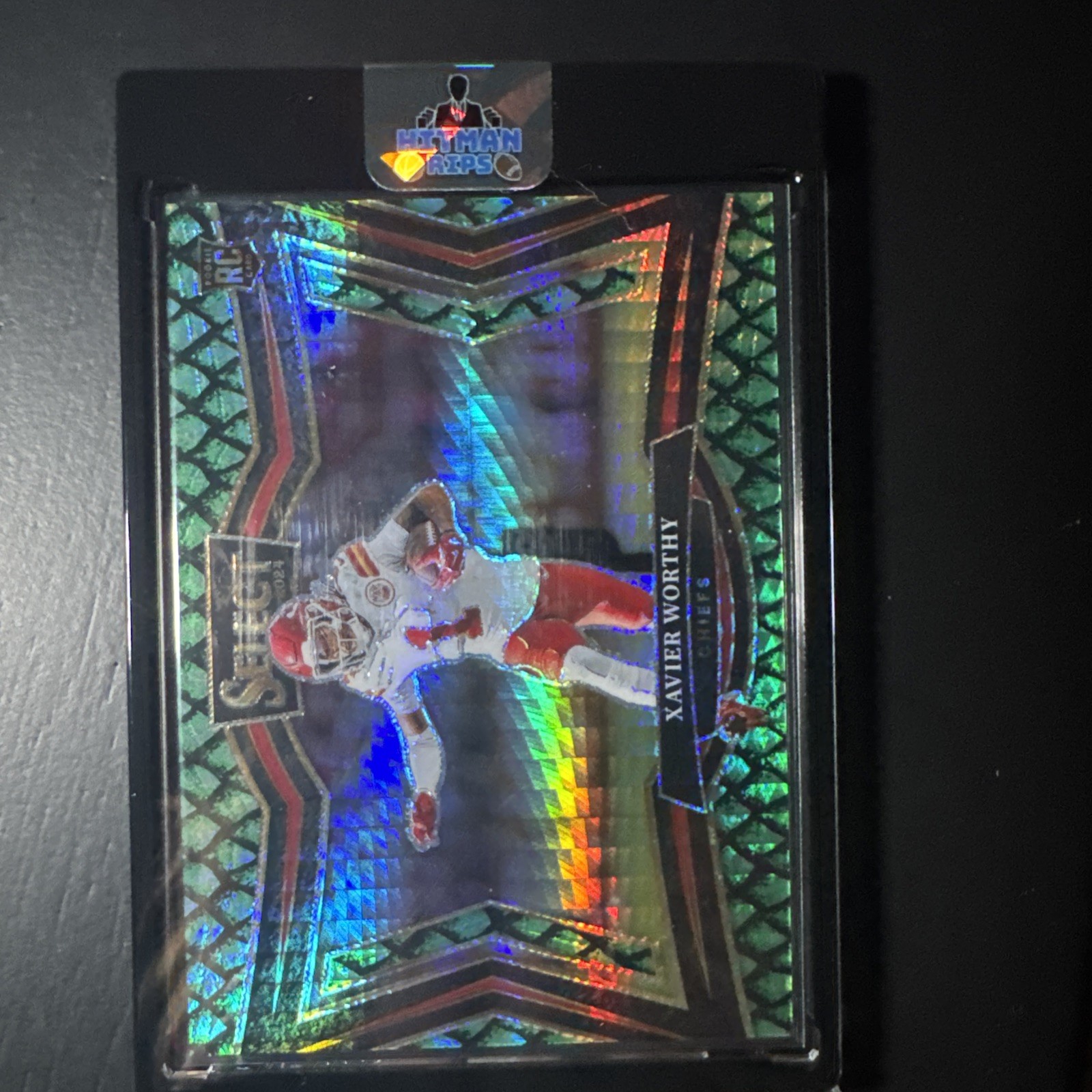 2024 Panini Select Xavier Worthy RC Field Level Dragon Scale /70 Chiefs Rookie