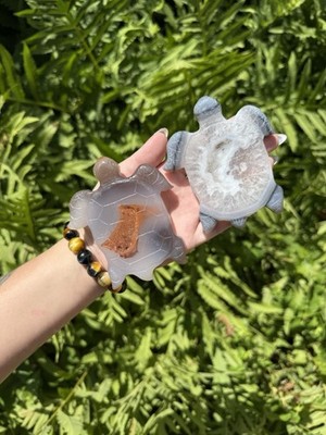 Druzy Agate Turtles | Crystal Carvings, Intuitively Chosen