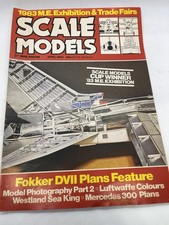 Scale Models Magazine April 1983 Issue Fokker DVII Plans Luftwaffe Colors