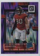 2022 Panini Donruss Optic Rated Rookie Purple Shock Prizm Logan Hall #299 13px