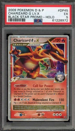 Pokemon Charizard G Lv.X Black Star Holo Promo DP45 PSA 5
