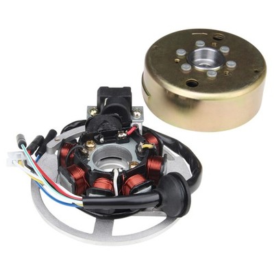 Zündung Lichtmaschine Stator komplett 6 polig Polrad für CPI Keeway ATU Generic