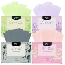 400 Pezzi Fogli Carta Assorbente Olio Salviette Assorbi Sebo Oil Control Paper N