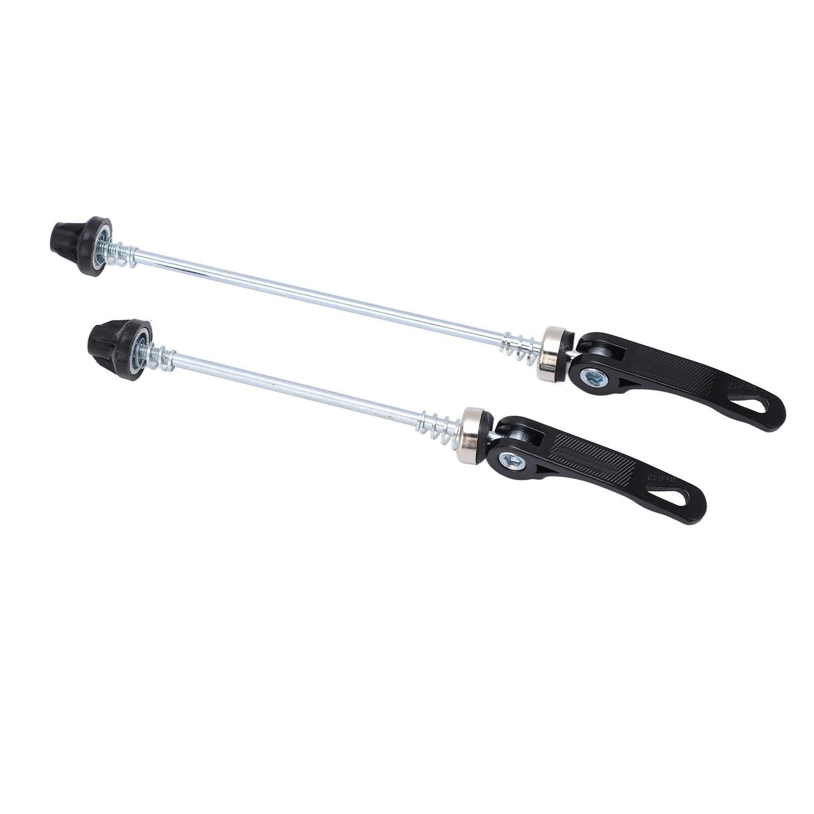 TEUOPIOE 1 Pair MTB Quick Release Skewers Bike QR, 150/190 mm Road Black