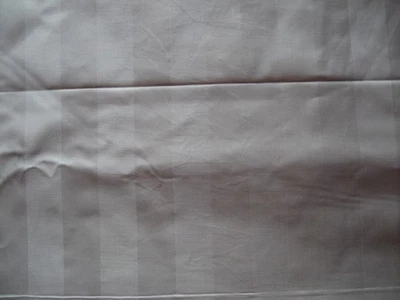 Damast Stoffballen (Meterware) alt, selten, weiß-gestreift, L- 8m, B- 1,6m - Bild 1 von 2
