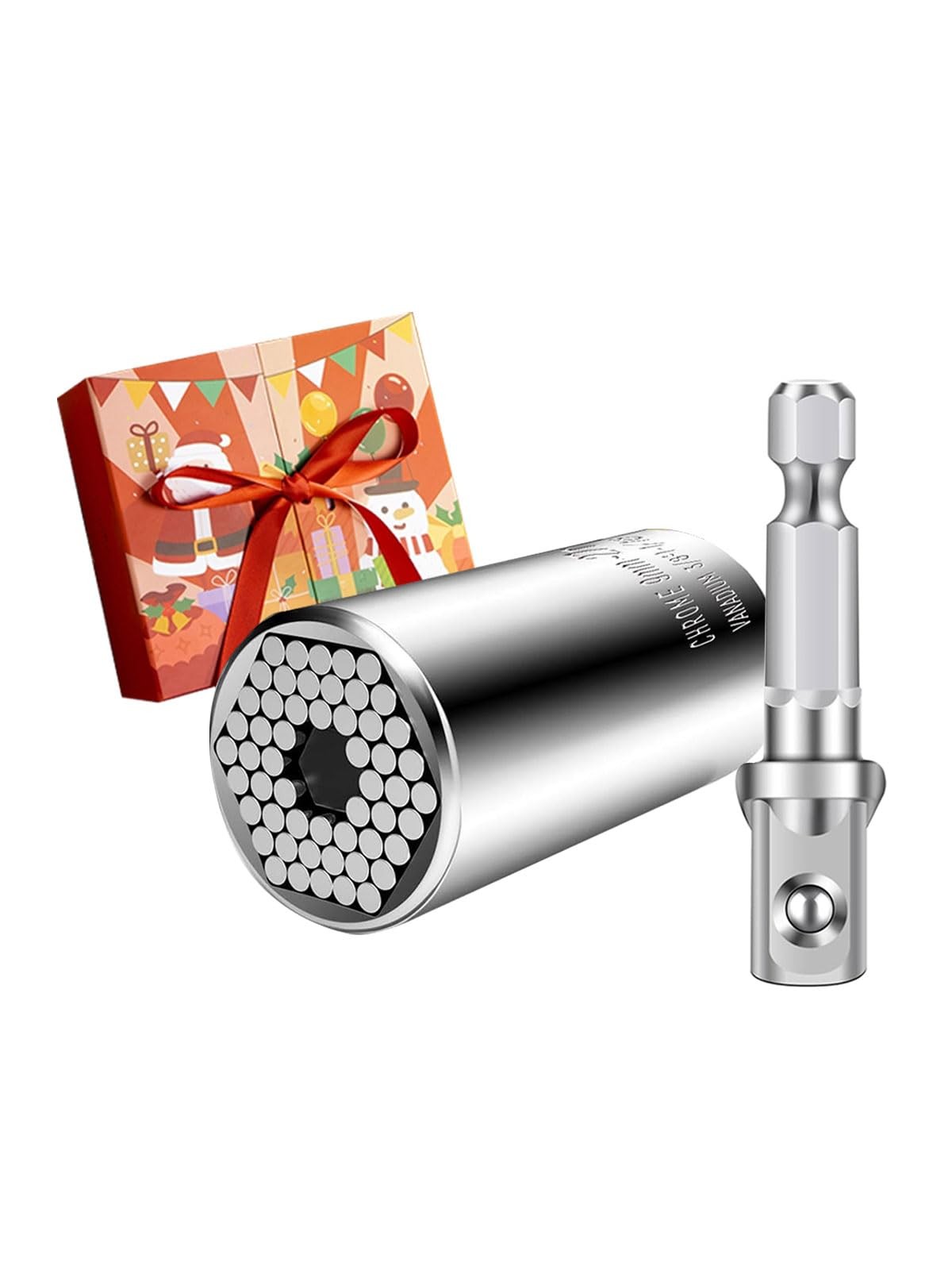 Universal Socket Set with Power Drill Adapter for Men 7-19mm Tool Gift