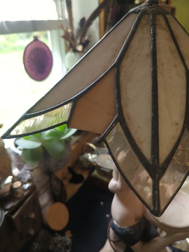 MCM Lady Lamp Tiki Chalkwear Mid Modern Vintage Pink And Black - Picture 8 of 8