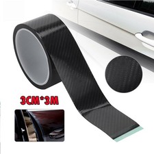 3CMx10FT Sticker Anti Scratch Sill Scuff Cover Strip Protector Decal Carbon Part
