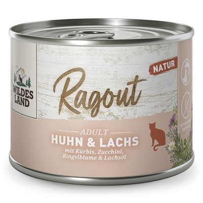 Ragout Chicken & Salmon with Carrots Zucchini Marigold & Salmon Oil ...