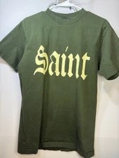 New Orleans Saint graphic Green T-shirt, Shaka wear size medium