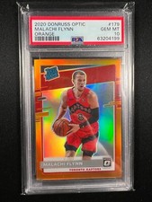 2020 Donruss Optic Malachi Flynn Rated Rookie Orange /199 PSA 10
