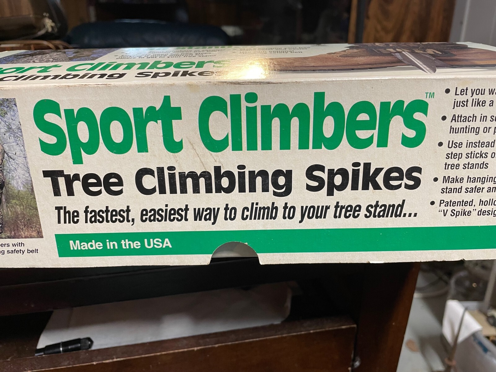Sport Climbers Steel Tree Climbing Spikes Spur Pair NOS USA Hunting